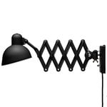 Wall lamps, Kaiser Idell 6718-W wall lamp, matt black, Black