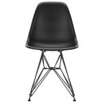 Ruokapöydän tuolit, Eames DSR tuoli, deep black - basic dark, Musta