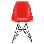 Dining chairs, Eames DSR Fiberglass chair, classic red - basic dark, Red