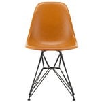 Ruokapöydän tuolit, Eames DSR Fiberglass tuoli, dark ochre - basic dark, Oranssi