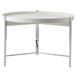 Warm Nordic Table basse Compose, 70 cm, blanc - chrome