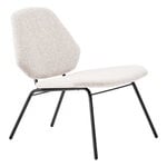 Armchairs & lounge chairs, Lean lounge chair, ivory, White