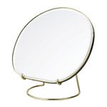 Table mirrors, Pond table mirror, brass, Gold