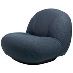 Pacha lounge chair, blue - soft black Pacha lounge chair, blue - soft black