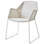 Patio chairs, Breeze dining chair, white grey, White