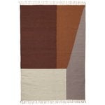 Tapis en laine, Tapis kilim, Borders, 160 x 250 cm, Multicolore