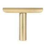 , T-Lamp table lamp, brushed brass, Gold