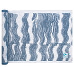 Aallonmurtaja seat cover 46 x 60 cm, white - blue