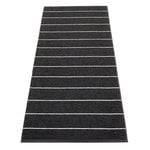 Plastic rugs, Carl rug 70 x 180 cm, black - charcoal, Black
