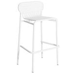 Patio chairs, Week-end high stool, white, White