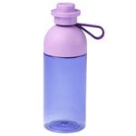 Drinking bottles, Lego drinking bottle, transparent, lavender, Purple