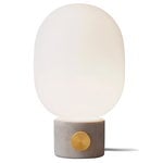 Illuminazione, Lampada da tavolo JWDA, cemento chiaro, Bianco