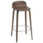Visu bar stool, 75 cm, stained dark brown