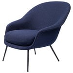 Armchairs & lounge chairs, Bat lounge chair, low, Vidar 3/554 - black base, Blue