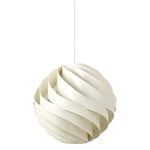 Pendant lamps, Turbo pendant, 62 cm, alabaster white, glossy, White