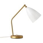 Lampes de bureau, Lampe de table Gräshoppa, blanc albâtre, brillant, Blanc