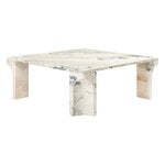 Doric coffee table, 80 x 80 cm, electric grey limestone