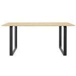 70/70 table, 170 x 85 cm, solid oak - black 70/70 table, 170 x 85 cm, solid oak - black