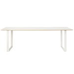 Tables de salle à manger, Table 70/70, 225 x 90 cm, blanc, Blanc