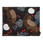 Ketunmarja coated cotton placemat, dark blue - brown Ketunmarja coated cotton placemat, dark blue - brown