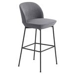 Bar stools & chairs, Oslo counter stool, 75 cm, Still 161 - anthracite black, Gray