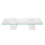 Mineral coffee table, Bianco Curia marble