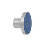 Hook, large, steel - blue lapis lazuli Hook, large, steel - blue lapis lazuli