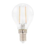 Light bulbs, LED P45 filament bulb 2,5W E14 250lm, Transparent
