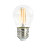 Light bulbs, LED P45 filament bulb 4,5W E27 470lm, Transparent