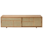 Air sideboard, low, oak - cane Air sideboard, low, oak - cane