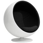 Eero Aarnio Originals Ball chair, white - Tonus 128 black