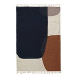 Tapis en laine, Tapis kilim, Merge, 140 x 200 cm, Multicolore