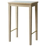 Side & end tables, No 1 side table, 35 x 25 cm, soaped oak - white marble, Natural