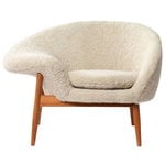 Armchairs & lounge chairs, Fried Egg lounge chair, Moonlight sheepskin, White