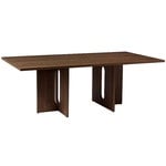 Dining tables, Androgyne dining table, 210 x 100 cm, dark stained oak, Brown