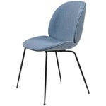 Dining chairs, Beetle chair, black steel - Remix 733, Light blue