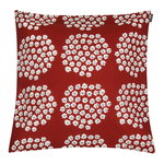 Puketti cushion cover 45 x 45 cm, red - dark blue - white Puketti cushion cover 45 x 45 cm, red - dark blue - white