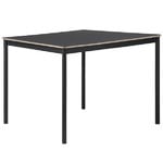 Base table 140 x 80 cm, linoleum with plywood edges, black Base table 140 x 80 cm, linoleum with plywood edges, black