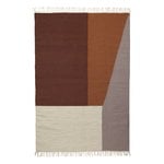 Wool rugs, Kelim rug, Borders, 140 x 200 cm, Multicolour