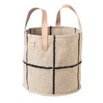 Fabric baskets, Baby Boy fabric basket, white, Natural