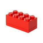 Burkar och askar, Lego Mini Box 8, röd, Röd