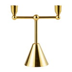 Pirouette candle holder 2, brass Pirouette candle holder 2, brass