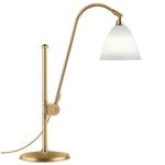 Bestlite BL1 table lamp, brass - bone china