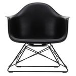 Eames LAR armchair, deep black - basic dark