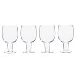 Bicchieri da acqua, Bicchiere Glass Carafe, 26 cl, 4 pz., trasparente, Trasparente