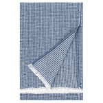 Lapuan Kankurit Maija blanket, white - blueberry