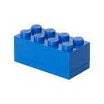 Burkar och askar, Lego Mini Box 8, blå, Blå