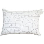 Decorative cushions, Unien talo cushion cover, 40 x 60 cm, white - black, White