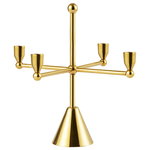 Pirouette candle holder 4, brass Pirouette candle holder 4, brass