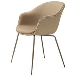 Bat chair, Vidar 3-333 - Chamois 1716 Doeskin - antique brass ba Bat chair, Vidar 3-333 - Chamois 1716 Doeskin - antique brass ba